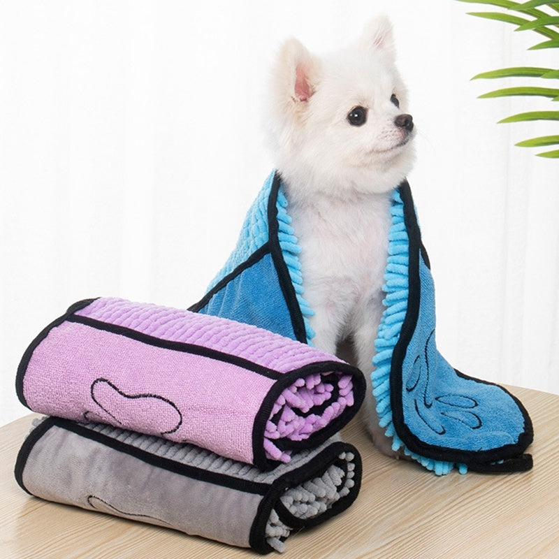 Pet Towels Super Absorbent Bathrobe Microfiber Bath Towels - Priceless Pet Place