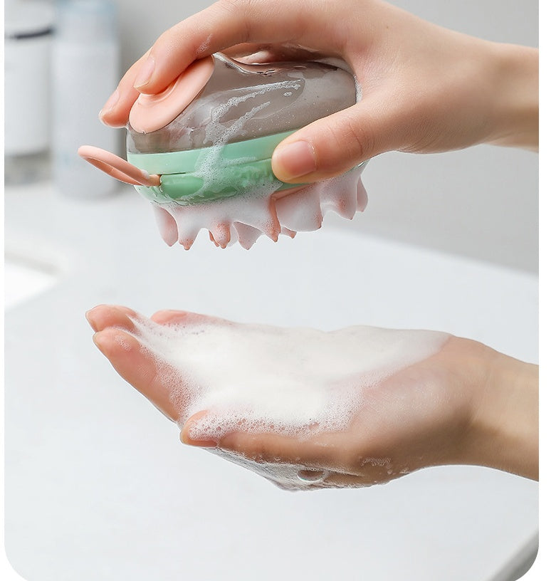Pet Shampoo Soap Dispensing Grooming Brush - Priceless Pet Place
