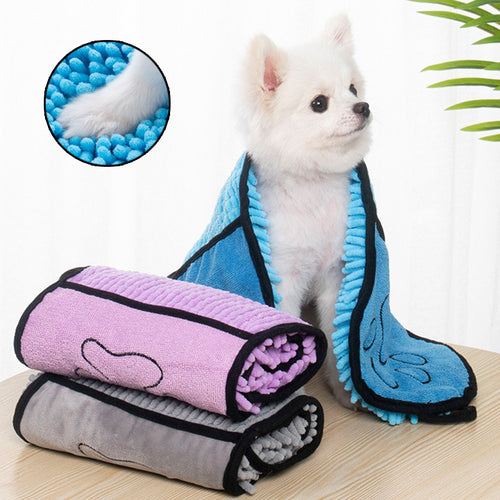 Pet Towels Super Absorbent Bathrobe Microfiber Bath Towels - Priceless Pet Place